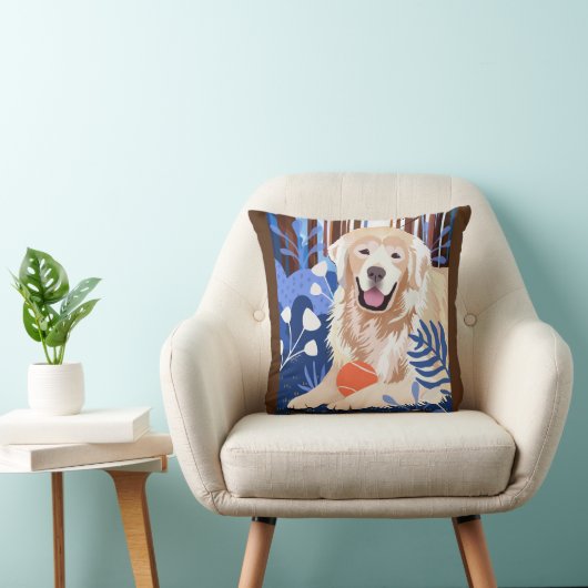 この多くは真のゴールデンレトリバー枕 クッション (椅子)