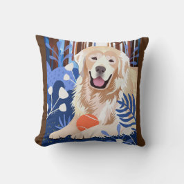 この多くは真のゴールデンレトリバー枕 クッション