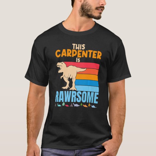 この大工は木素晴らし工職人Din Tシャツ (正面)
