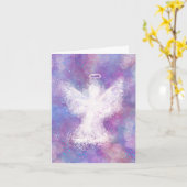 この天使を送って見守る カード (黄色い花)