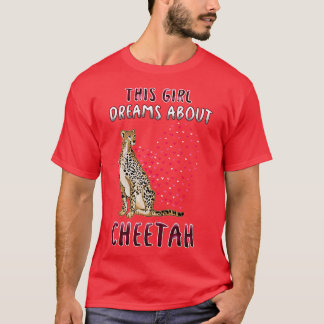 この女の子がチーターの夢を見る Tシャツ