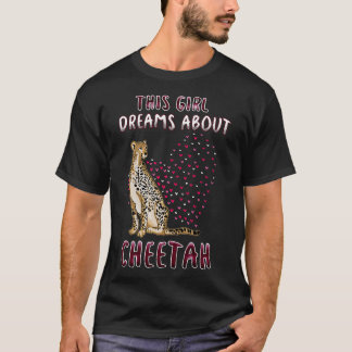 この女の子がチーターの夢を見る Tシャツ