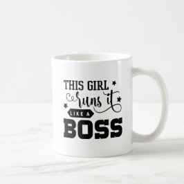 この女の子はそれを好みますボスを走ります コーヒーマグカップ