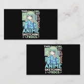 この女の子はアニメとスケッチ恋人スケッチSが大好き 名刺 (正面/裏面)