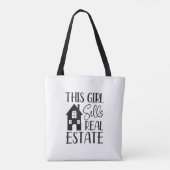 この女の子はエステート実在トートバッグを売る トートバッグ (裏面)