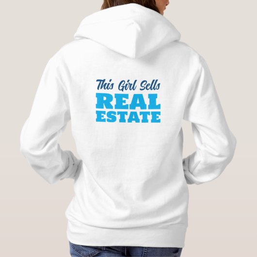 この女の子はエステート実在ホードのスウェットシャツを売る パーカ (裏面)