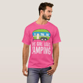 この女の子はキャンプが大好き Tシャツ (正面フル)