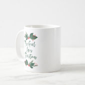 この女の子はクリスマスが大好き コーヒーマグカップ (正面左)