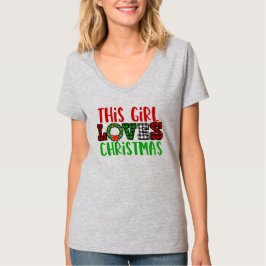 この女の子はクリスマスが大好き Tシャツ