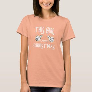 この女の子はクリスマスが大好き Tシャツ