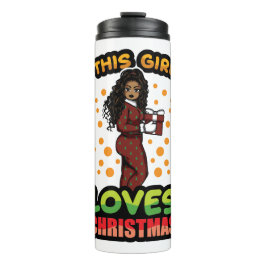 この女の子はクリスマスを愛するパジャマメラニンSista タンブラー