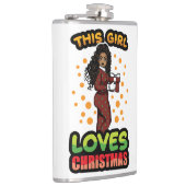 この女の子はクリスマスを愛するパジャマメラニンSista フラスク (右)