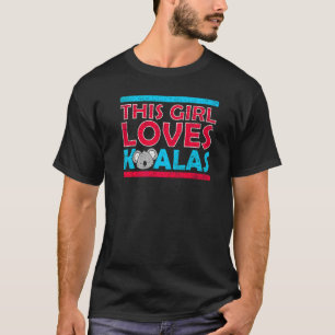 この女の子はコアラかわいい女性コアラ熊を愛している Tシャツ