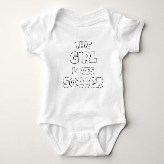 この女の子はサッカーが大好きだ Tシャツ (正面)