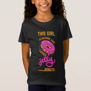 この女の子はゼリードーナツの子供のシャツが大好き Tシャツ