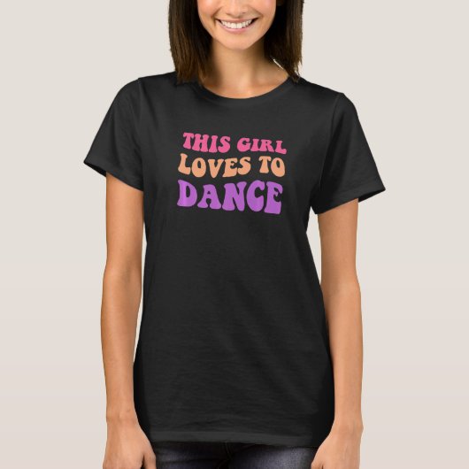 この女の子はダンス先生振付Danc大好き Tシャツ (正面)