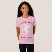 この女の子はチアリーティングTシャツが大好き Tシャツ (正面フル)
