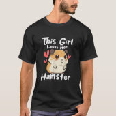 この女の子はハムスターが大好きだ Tシャツ (正面)