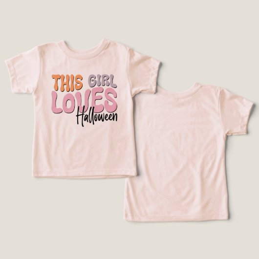 この女の子はハロウィーンが大好き (デザイン正面&裏面)