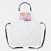 この女の子はハロウィーンが大好き エプロン (正面)