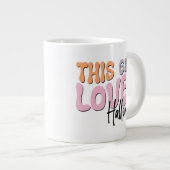 この女の子はハロウィーンが大好き ジャンボコーヒーマグカップ (正面右)