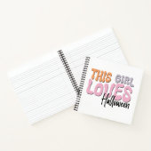 この女の子はハロウィーンが大好き ノートブック (内部)