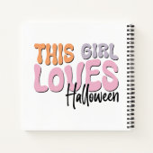 この女の子はハロウィーンが大好き ノートブック (裏面)