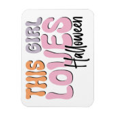 この女の子はハロウィーンが大好き マグネット (縦)