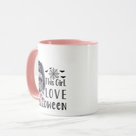 この女の子はハロウィーンを愛する マグカップ (正面左)