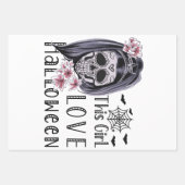 この女の子はハロウィーンを愛する ラッピングペーパーシート (正面)