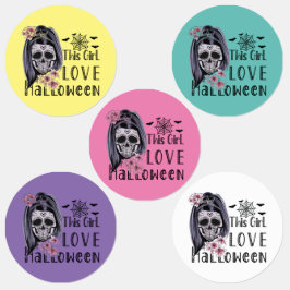 この女の子はハロウィーンを愛する ラベル