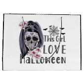 この女の子はハロウィーンを愛する ラージペーパーバッグ (裏面)