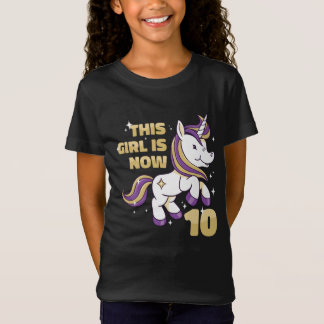 この女の子は今や2桁の10番目の誕生日 Tシャツ