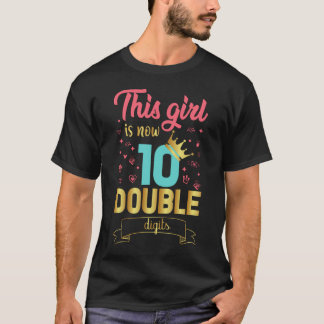 この女の子は今10の2桁だ Tシャツ