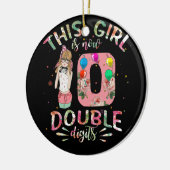 この女の子は今10の2桁10誕生日 セラミックオーナメント (左)