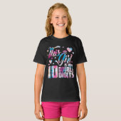 この女の子は今10の2桁10誕生日 Tシャツ (正面フル)