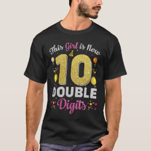 この女の子は今10歳2桁10番Birだ Tシャツ