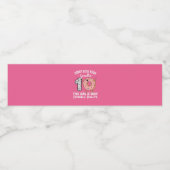 この女の子は今2桁の10誕生日ドーナツ ペットボトルラベル (シングルラベル)