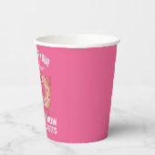 この女の子は今2桁の10誕生日ドーナツ 紙コップ (左)