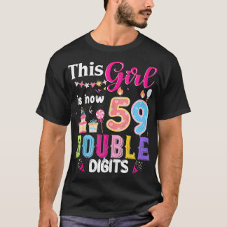 この女の子は今59 1965年2桁の誕生 Tシャツ