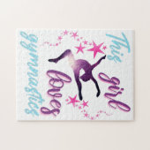 この女の子は体操が大好きで星躍る ジグソーパズル (横)