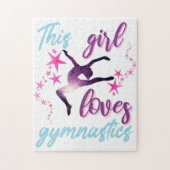 この女の子は体操が大好きで星躍る ジグソーパズル (縦)