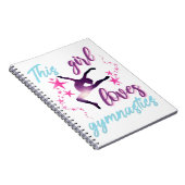 この女の子は体操が大好きで星躍る ノートブック (右側)