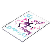 この女の子は体操が大好きで星躍る ノートブック (左側)