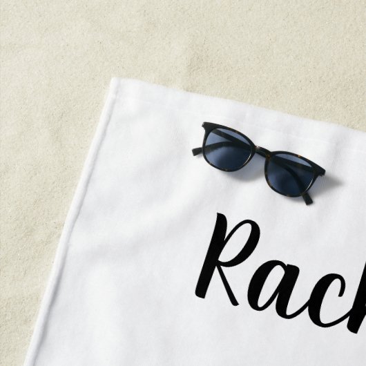 この女の子は体操が大好きで星躍る ビーチタオル (インサイチュ)