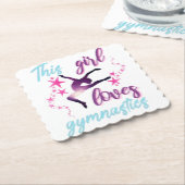 この女の子は体操が大好きで星躍る ペーパーコースター (アングル)