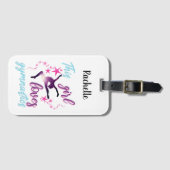 この女の子は体操が大好きで星躍る ラゲッジタグ (正面横)