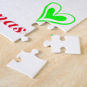 この女の子は体操のクリスマスが大好き ジグソーパズル (側面)