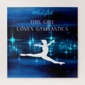 この女の子は体操の黒、青、白が大好き ジグソーパズル (縦)