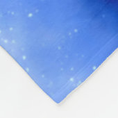 この女の子は体操の黒、青、白が大好き フリースブランケット (角)